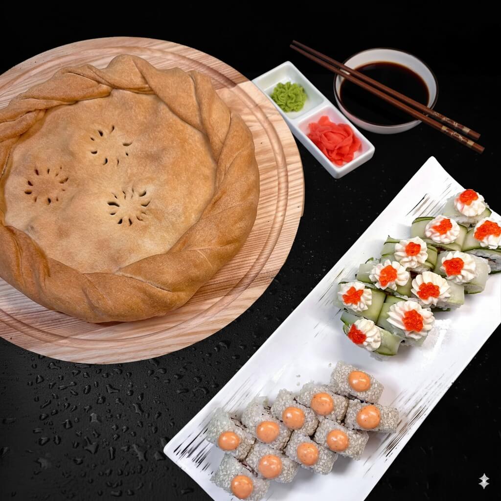 Сет Альфа с мясным пирогом 